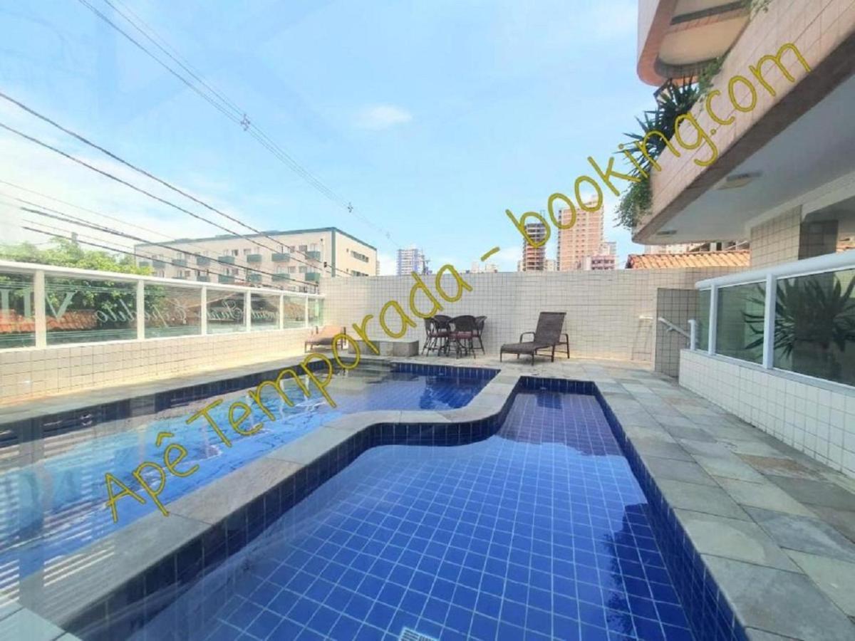 Ape Temporada Praia Grande Sp Completo Com Piscina, Churrasqueira, Estacionamento Eksteriør bilde