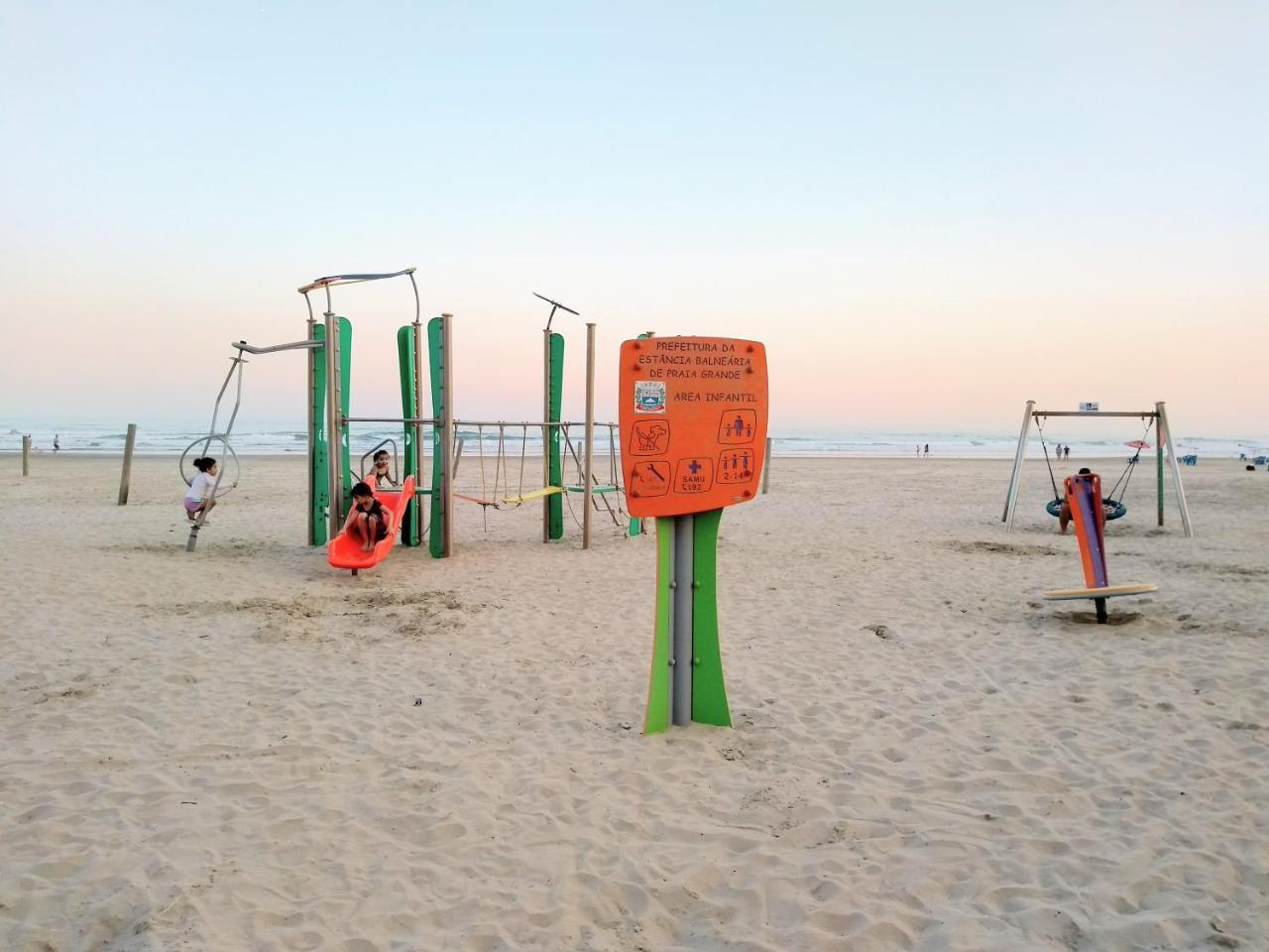Ape Temporada Praia Grande Sp Completo Com Piscina, Churrasqueira, Estacionamento Eksteriør bilde